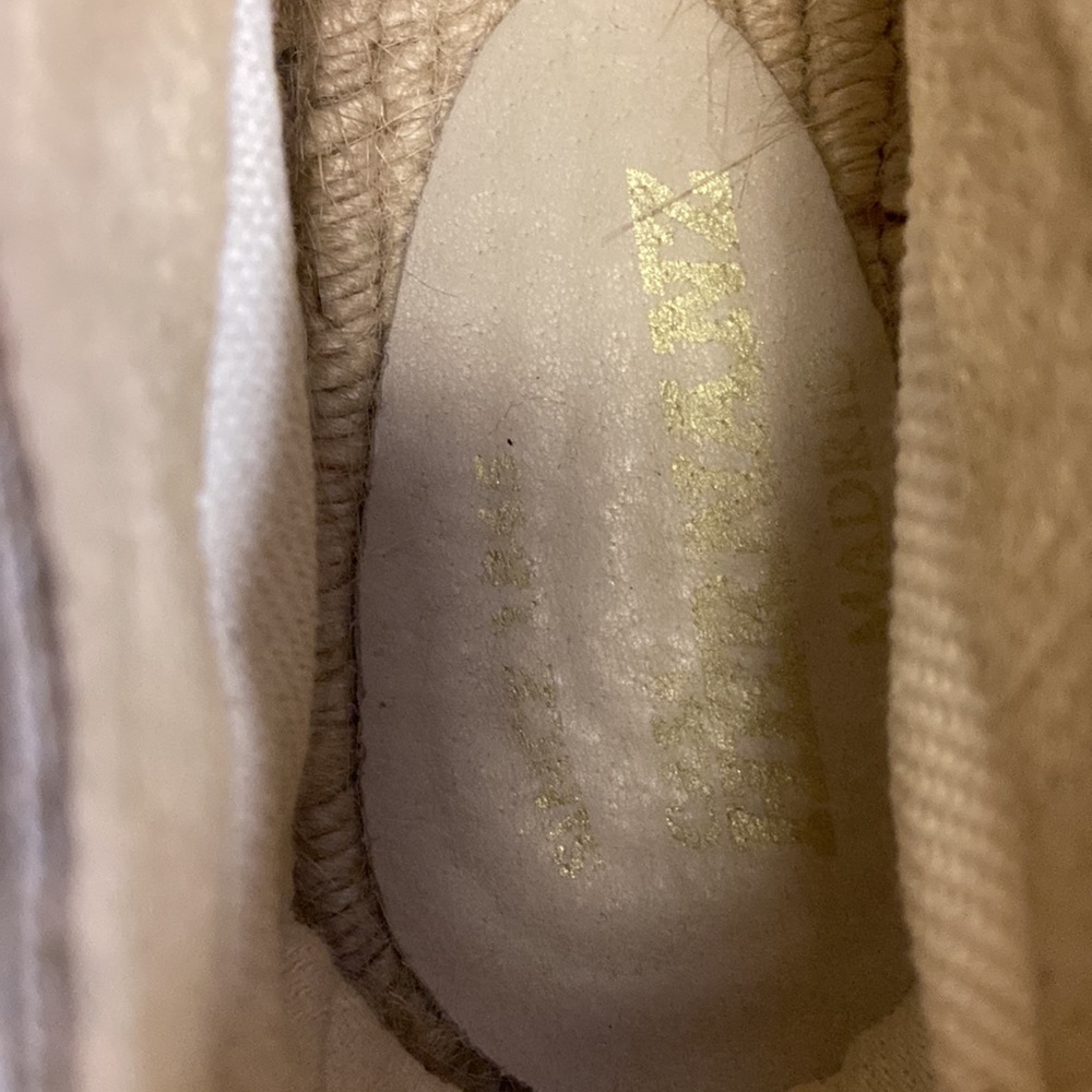 Casa Hernaz Madrid Espadrilles metallic, silver strips, braided heel. - Picture 8 of 11
